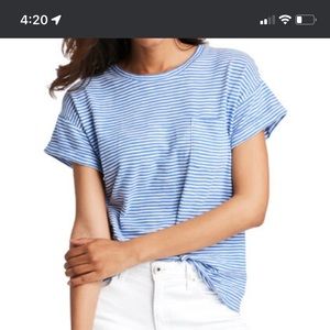 Vineyard Vines Striped Boxy Pocket Tee XL